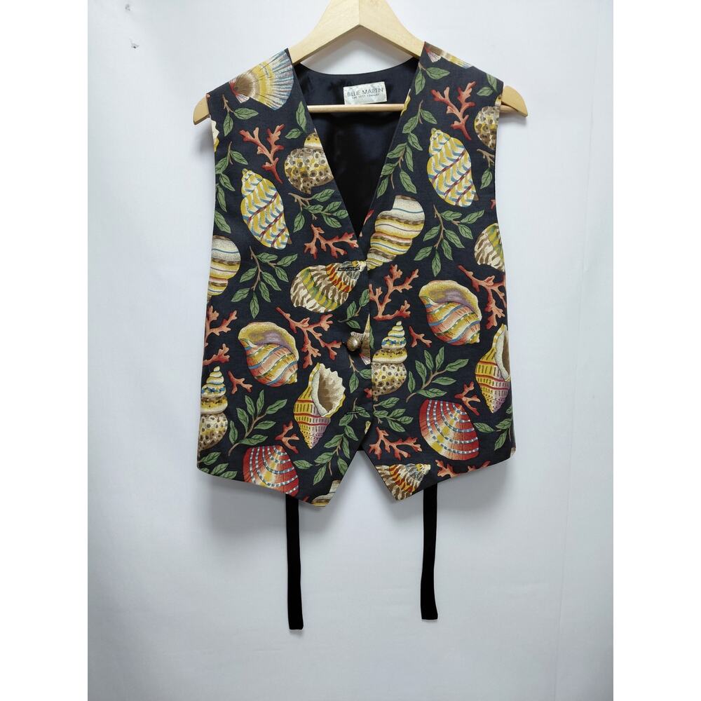 BILLIE MARTIN THE VEST COMPANY Shell Print Vest Print see measurements